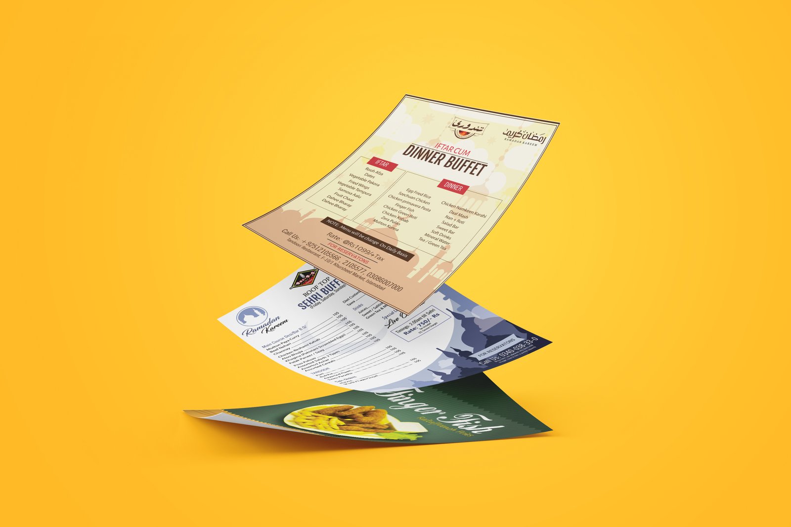 Graphic Designing Project: Restaurant Business portfolio image